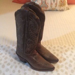 Justin Ladies Cowboy Boots Size 7.5